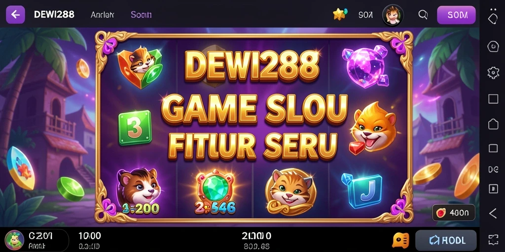 Tampilan gameplay Slot DEWI288 yang menarik dan mengasyikkan.