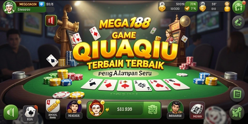 Tampilan dinamis dari gameplay QiuQiu di MEGA188.