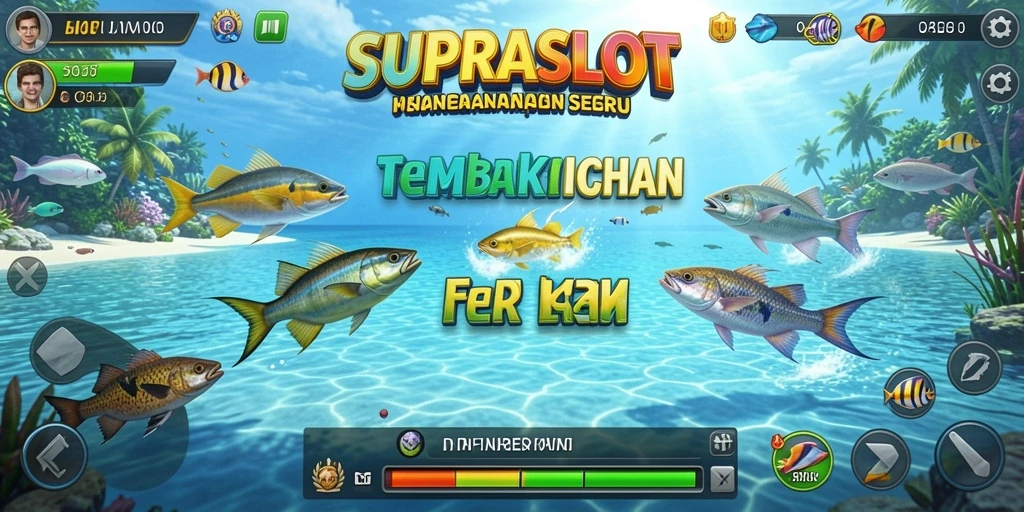 Gameplay seru dalam SUPRASLOT dengan visual Tembak Ikan yang menakjubkan.